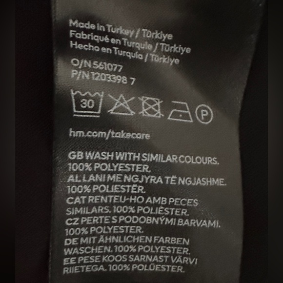 214 H&M | EUC Turkey Black One-Shoulder Mini Dress (size XS) - Picture 9 of 12